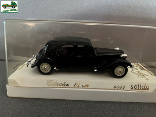 Voiture Miniature Citroen 15 CV 4032 Traction Solido au 1/43