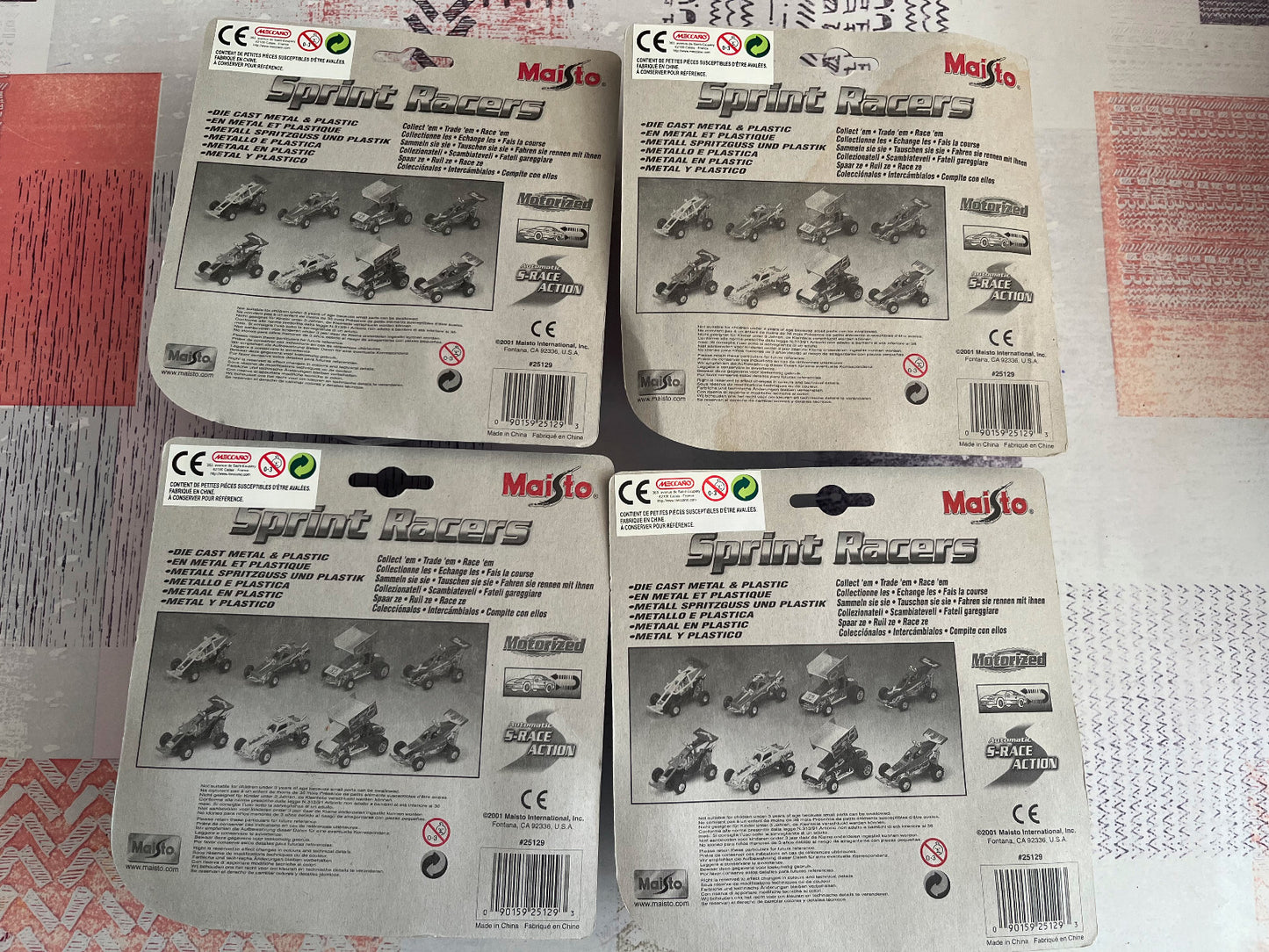 Voiture Miniature Lot de 4 Buggy Maisto Sprint Racers 2001 2002