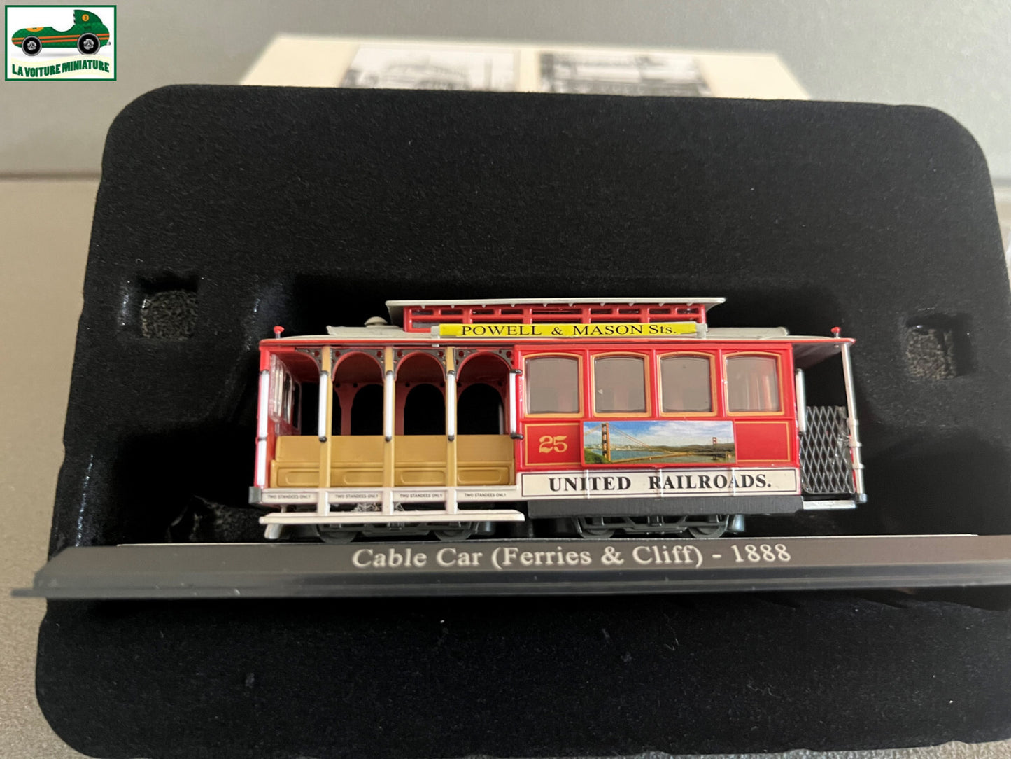 Voiture Miniature Tramway Cable Car Ferries & Cliff 1888 Ixo Atlas au 1/87