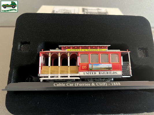 Voiture Miniature Tramway Cable Car Ferries & Cliff 1888 Ixo Atlas au 1/87