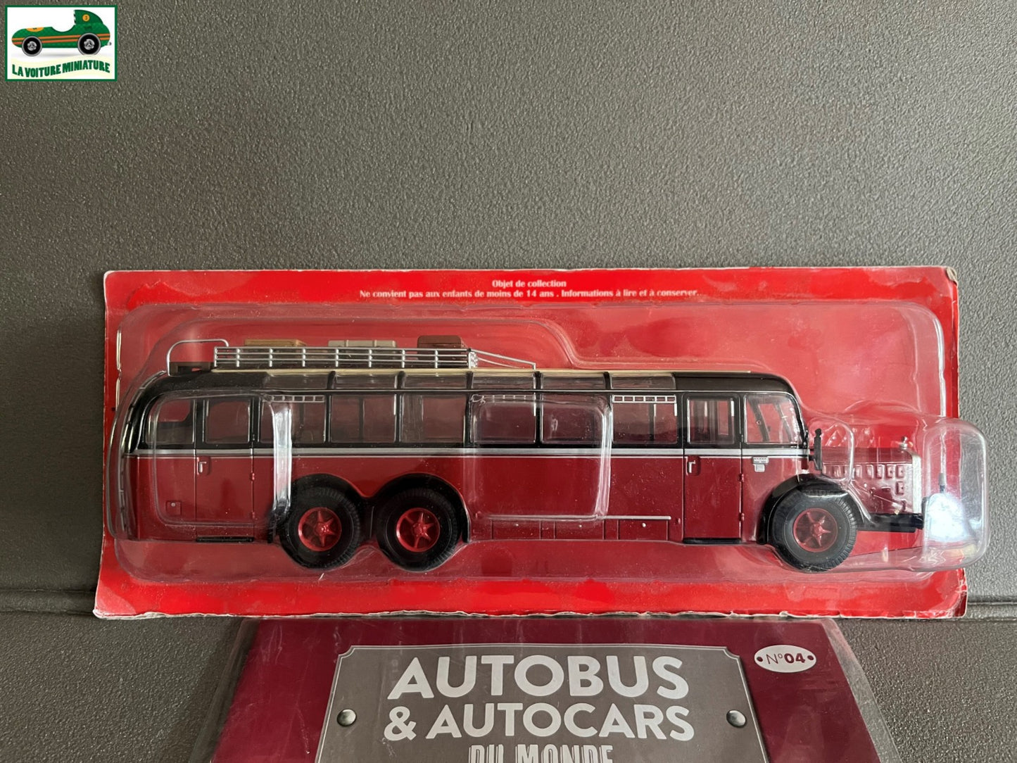 Voiture miniature Mercedes Benz O10000 1938 1/43 Autobus Autocars du Monde