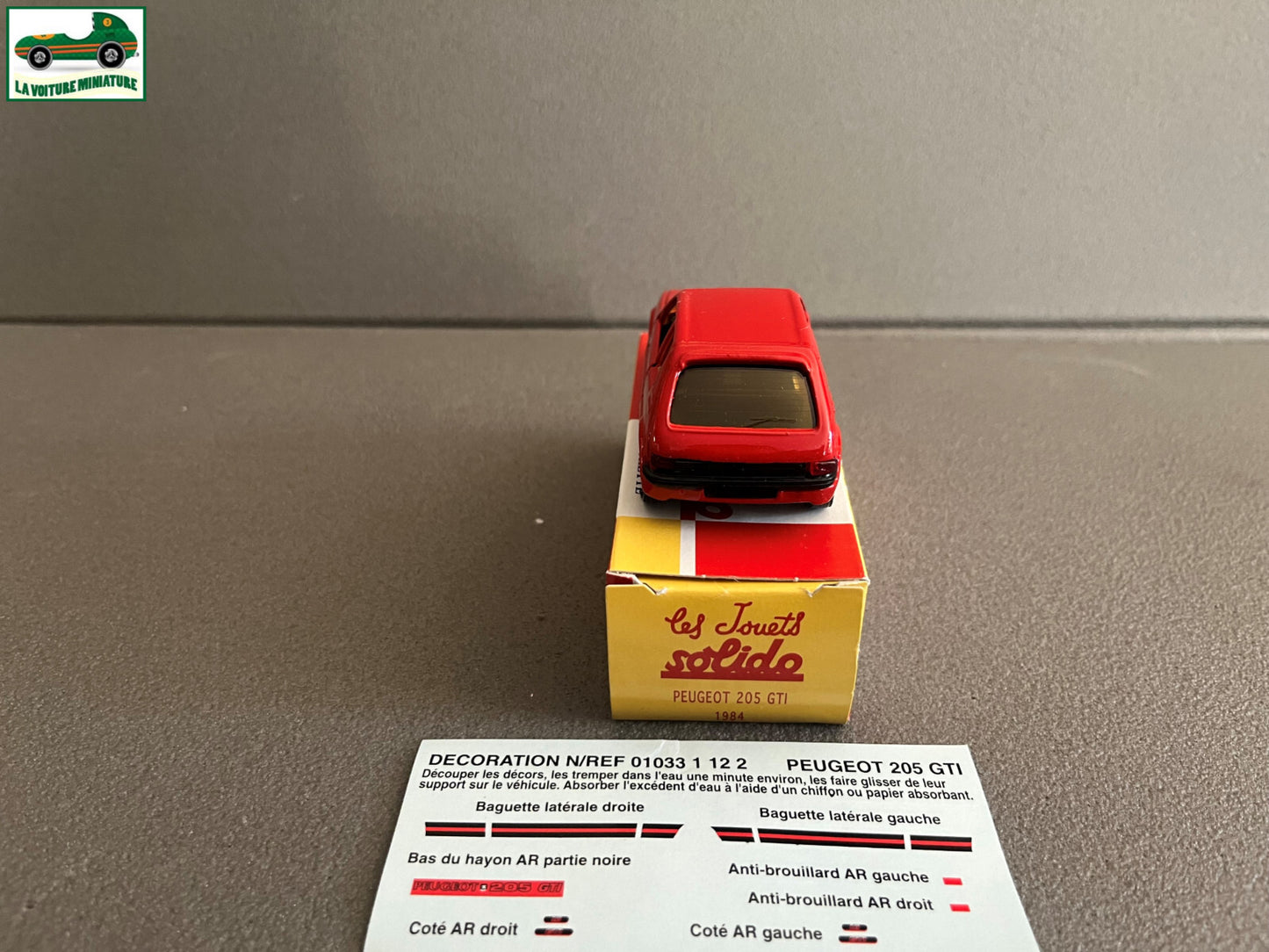 Voiture Miniature Peugeot 205 GTI 1984 Solido Hachette 1/43