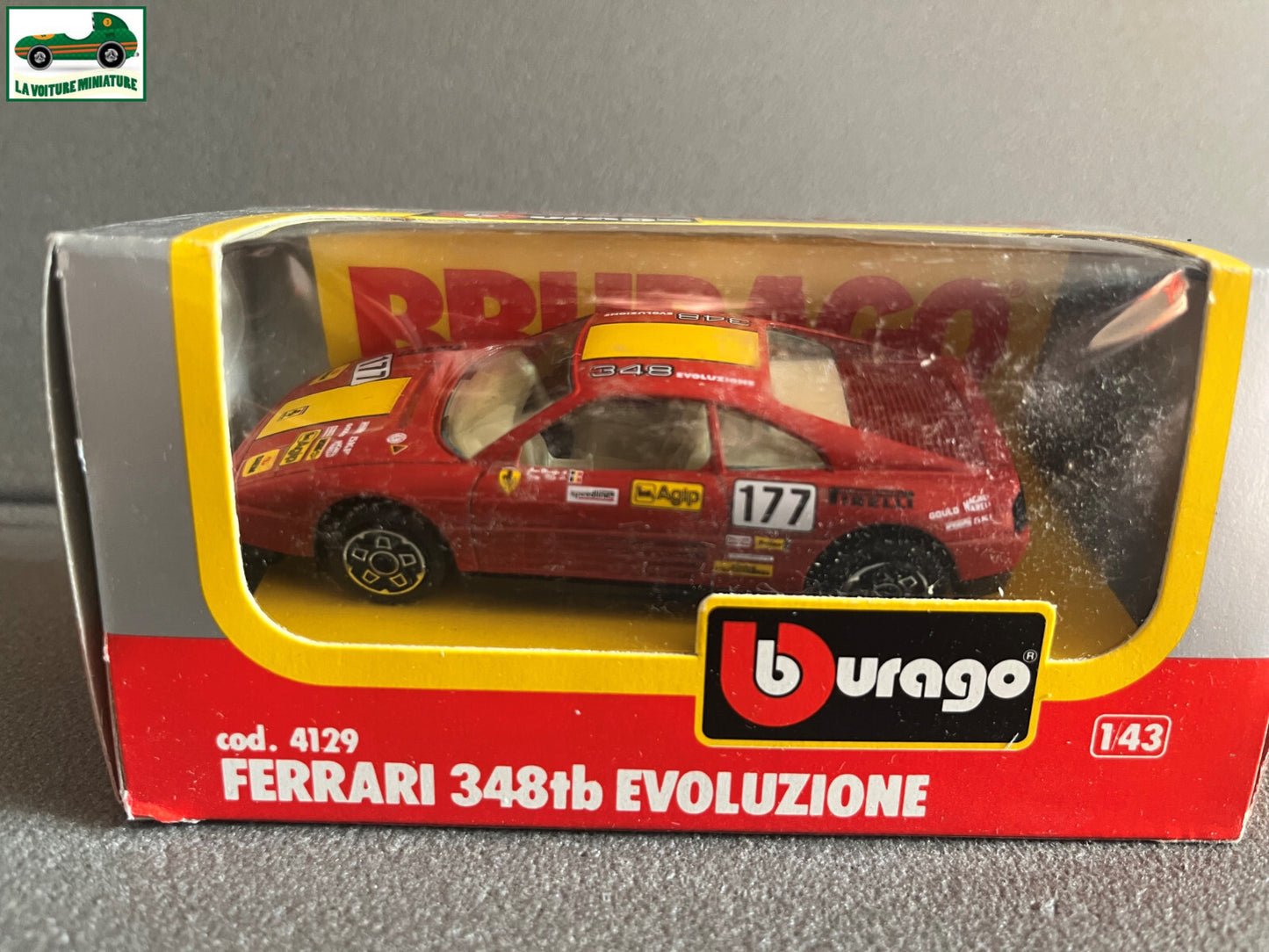 Voiture miniature Collection Ferrari 348 tb Evoluzione tb cod 4129 Burago 1/43