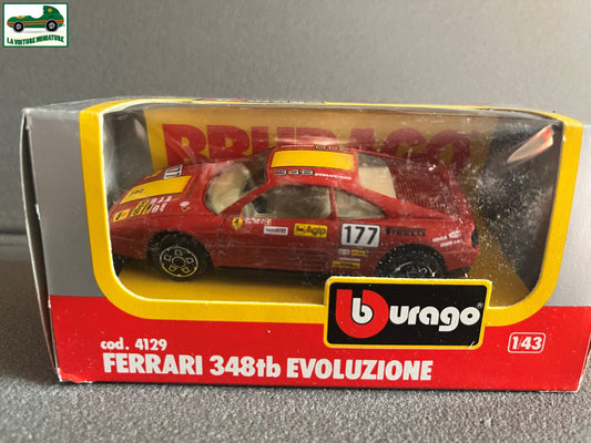 Voiture miniature Collection Ferrari 348 tb Evoluzione tb cod 4129 Burago 1/43