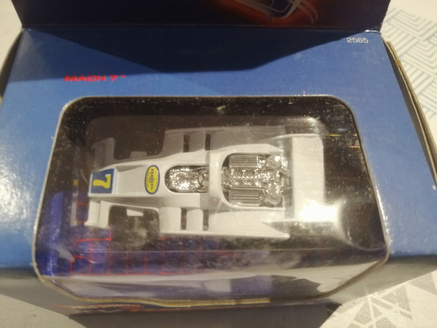 Voiture Miniature Hot Wheels - X-V Racers 1985 MACH 7 Blanche Hotwheels