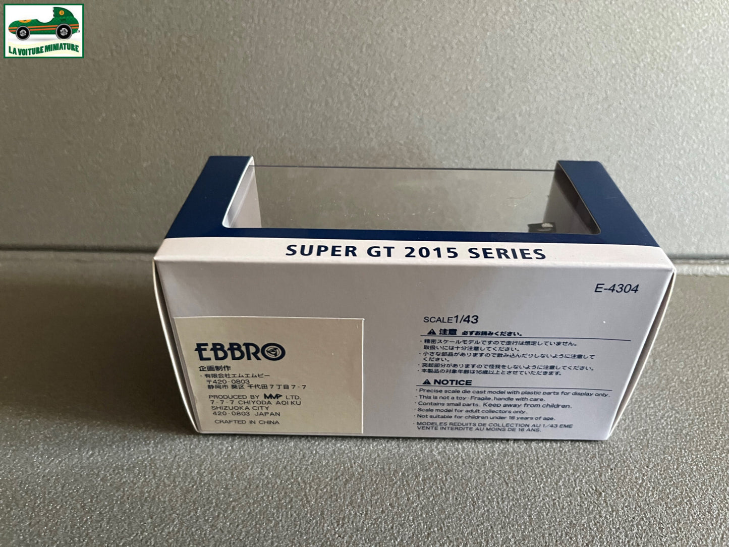 Voiture Miniature B-Max NDDP GT-R Super GT300 2015 Ebbro au 1/43