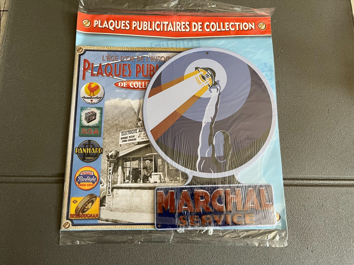 Plaque Métal Voiture Automobile Publicitaire Collection Marchal Service