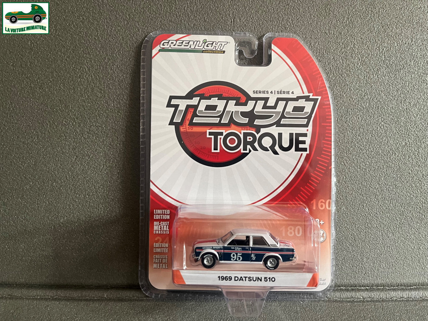 Voiture Miniature 1969 Datsun 510 Greenlight au 1/64
