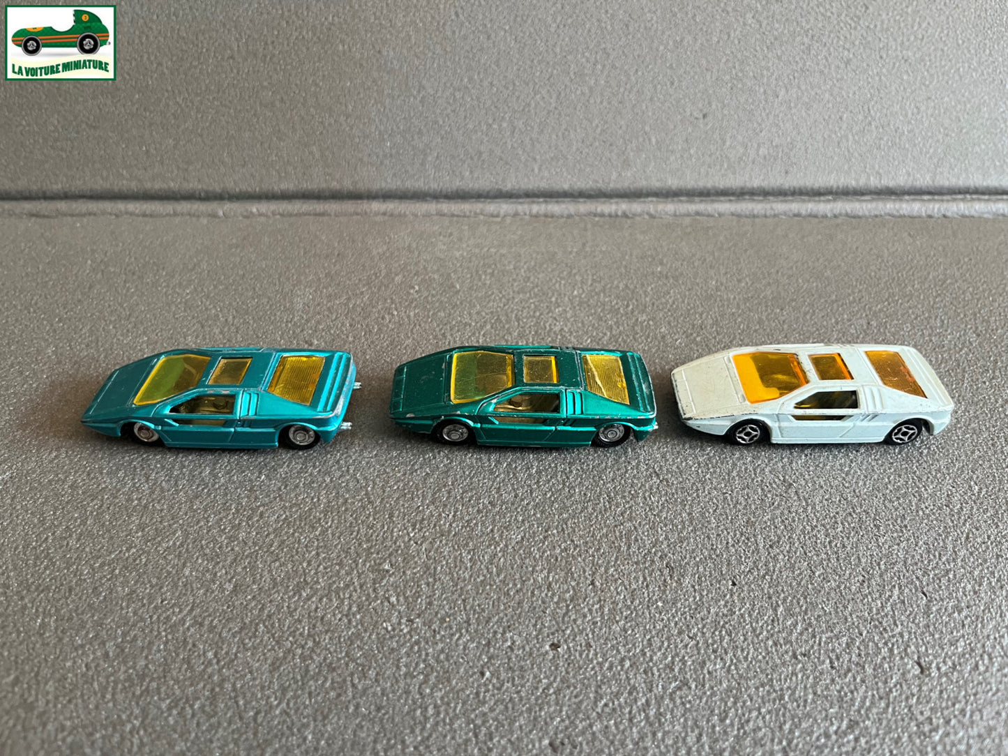Ancienne Miniature Voiture Lot de 3 Maserati Bommerang MiniJet Norev France 1/64