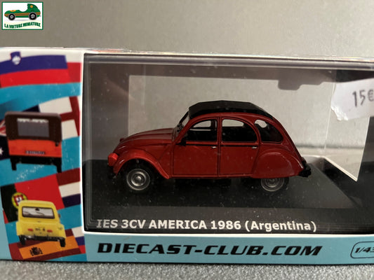 Voiture Miniature Citroen 2CV 3CV America 1986 Argentina Ixo au 1/43