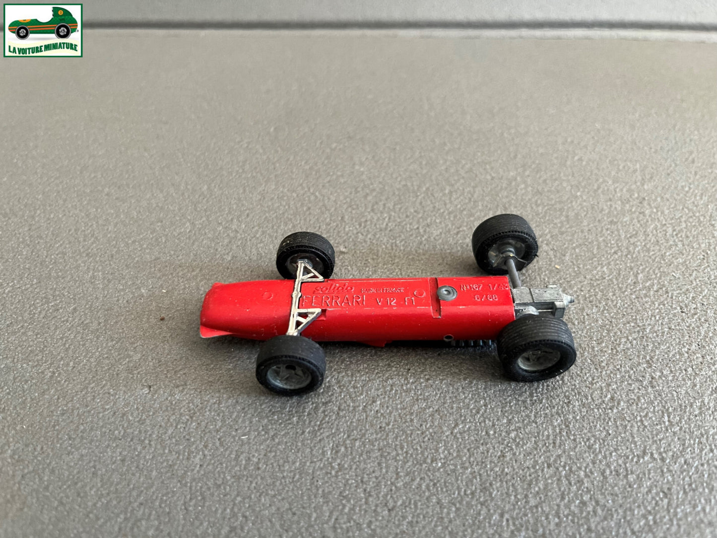 Ancienne Miniature Voiture Ferrari V12 F1 Solido France 1/43 Epave