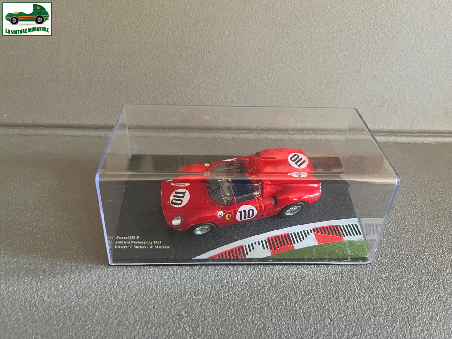 Voiture miniature Collection Ferrari 250P 1000 km Nurburgring 1963 au 1/43