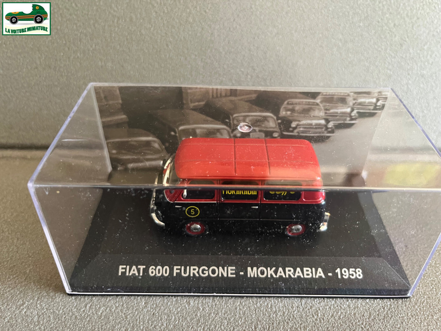 Voiture Miniature Fiat 600 Furgone Mokarabia 1958 au 1/43