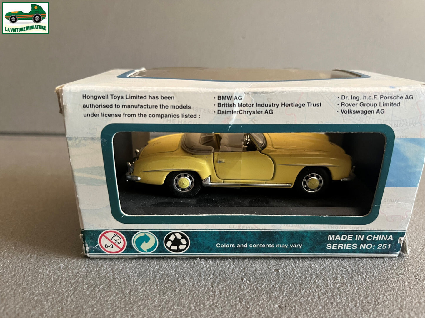 Voiture miniature Mercedes Benz 190 SL Roadster Cararama au 1/43