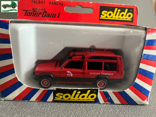 Voiture Miniature 2119 Talbot Rancho Pompiers Solido au 1/43