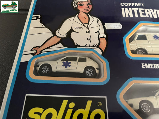 Voiture Miniature Coffret Intervention Solido Emergency Set Ref 7019 France 1/43