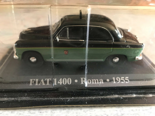 Voiture Miniature Fiat 1400 Roma 1955 Taxi Du Monde au 1/43 Altaya