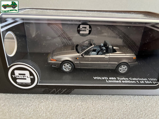 Voiture Miniature Volvo 480 Turbo Cabriolet 1990 Bertone Triple 9 au 1/43