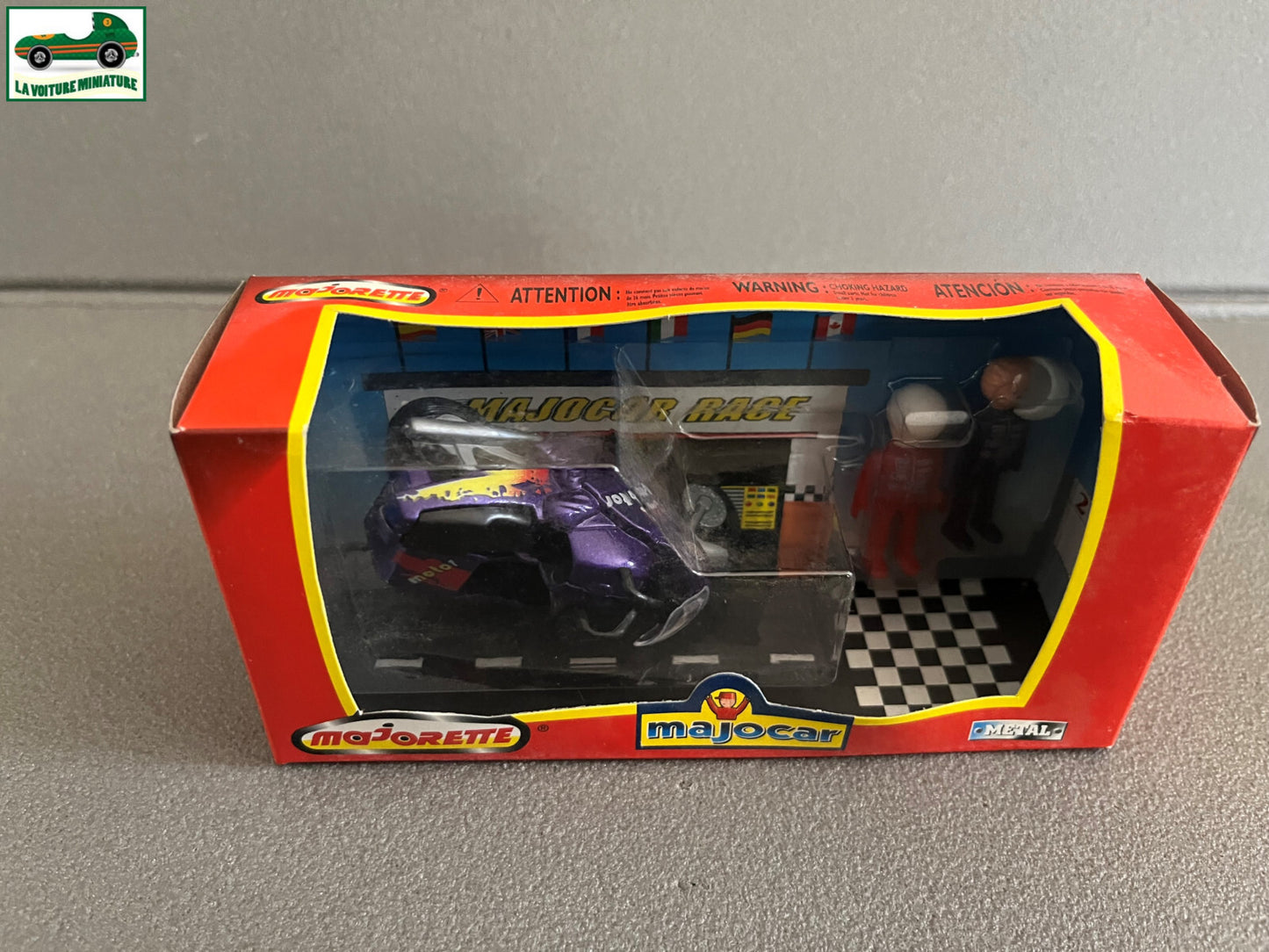 Voiture miniature Majocar 7300 Moto Side Car Majorette
