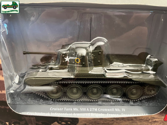 Miniature Militaire Blindé Char Cruiser Tank Mk. VIII A 27M France 1944 au 1/43