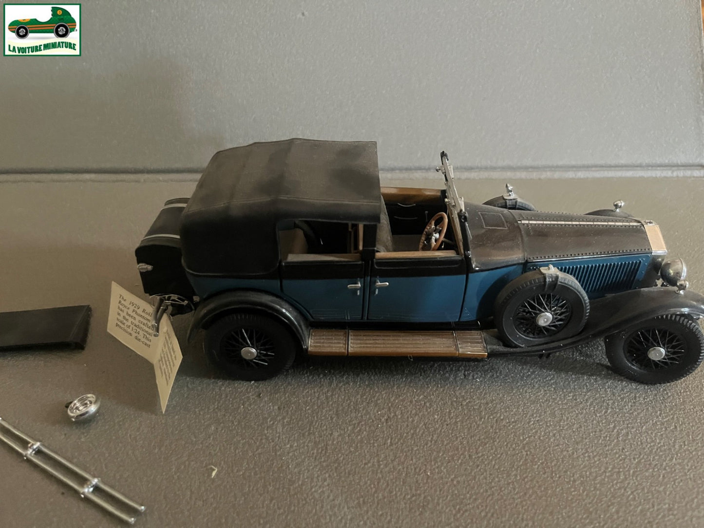 Voiture miniature 1929 Rolls Royce Phantom Franklin Mint au 1/24 Défauts