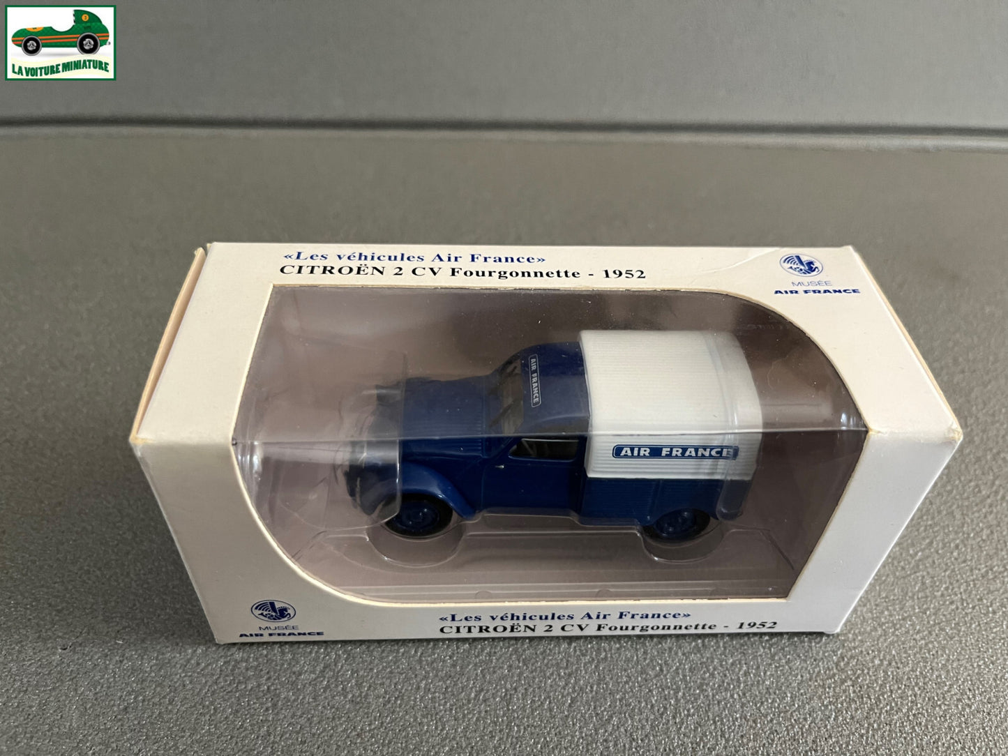 Voiture miniature Citroen 2 CV Fourgonnette 1952 Air France Norev au 1/43