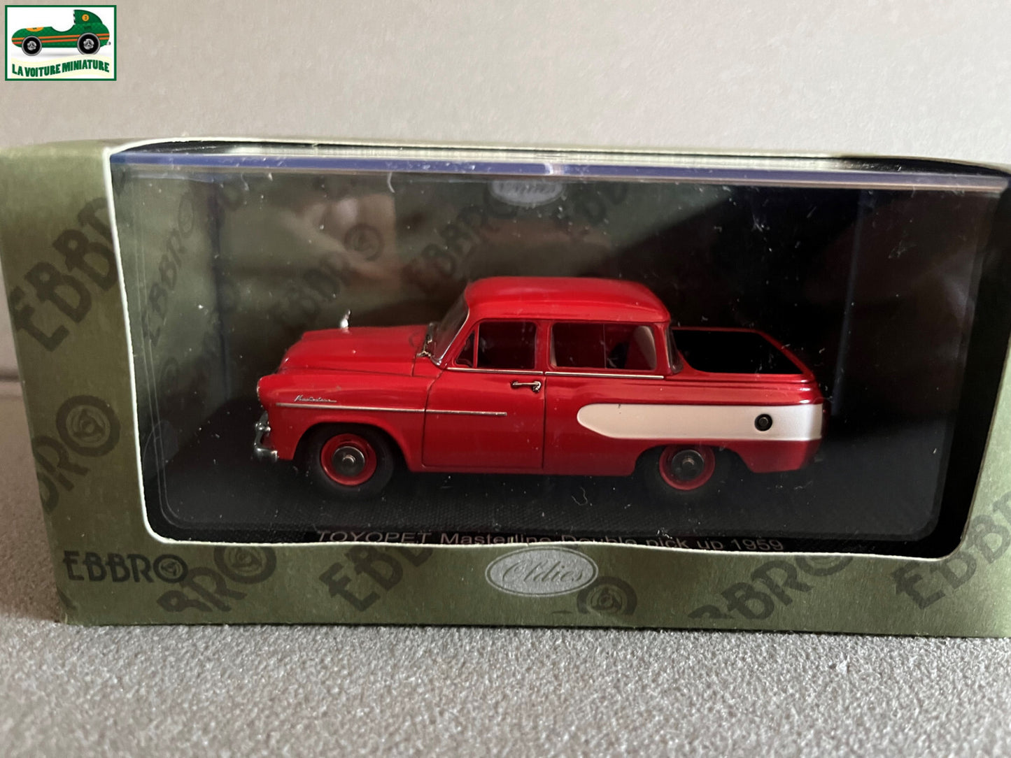 Voiture Miniature Toyopet Masterline Double Pick Up 1959 Ebbro au 1/43