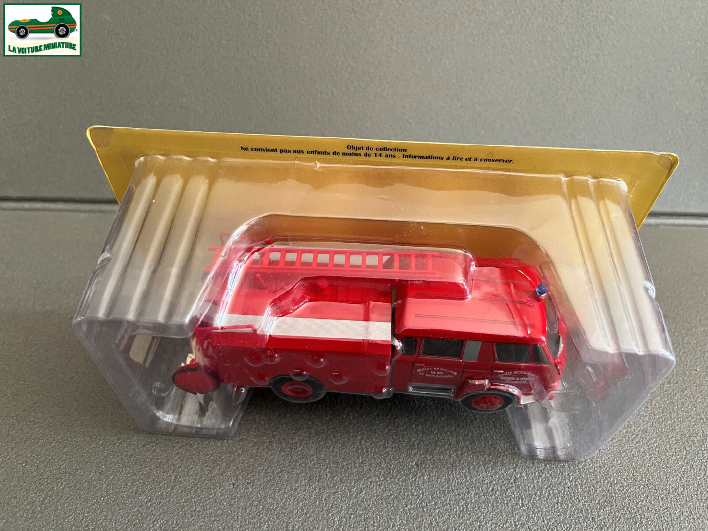 Miniature Camion Citroën PY C700 FPT Pompiers Vaucouleurs 1971 Hachette au 1/43