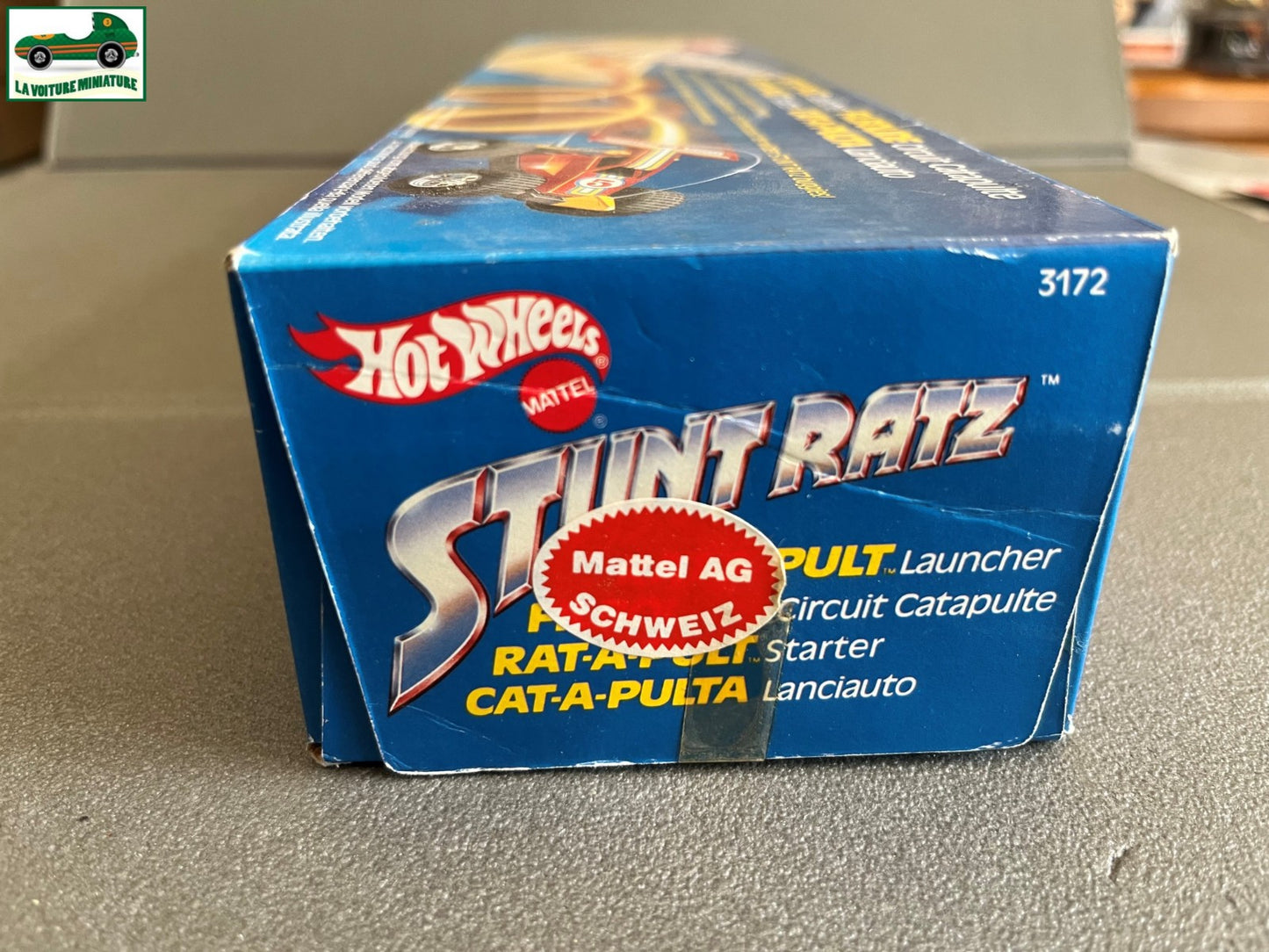 Jouet Circuit Catapulte + Voiture Hot Wheels 1986 STUNT RATZ Ref 3172 Scellé