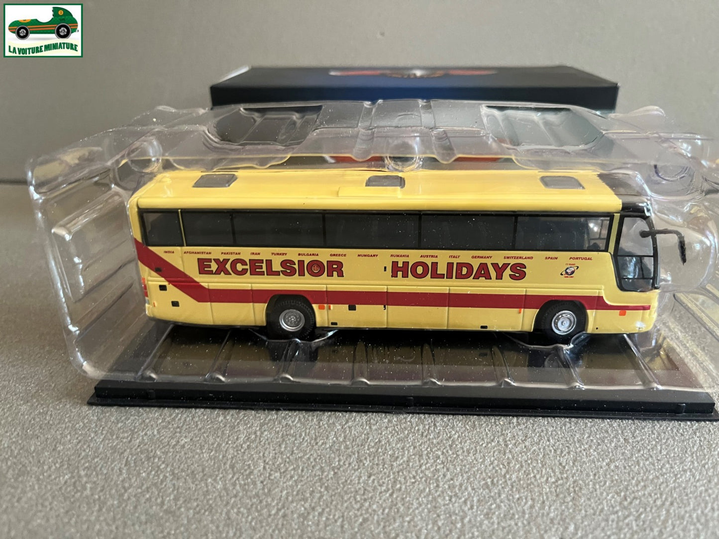 Voiture miniature Excelsior Holidays Plaxton Excalibur Autobus Bus Atlas 1/72
