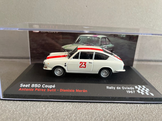 Voiture Miniature Seat 850 Coupé Rallye de Oviedo 1967 au 1/43