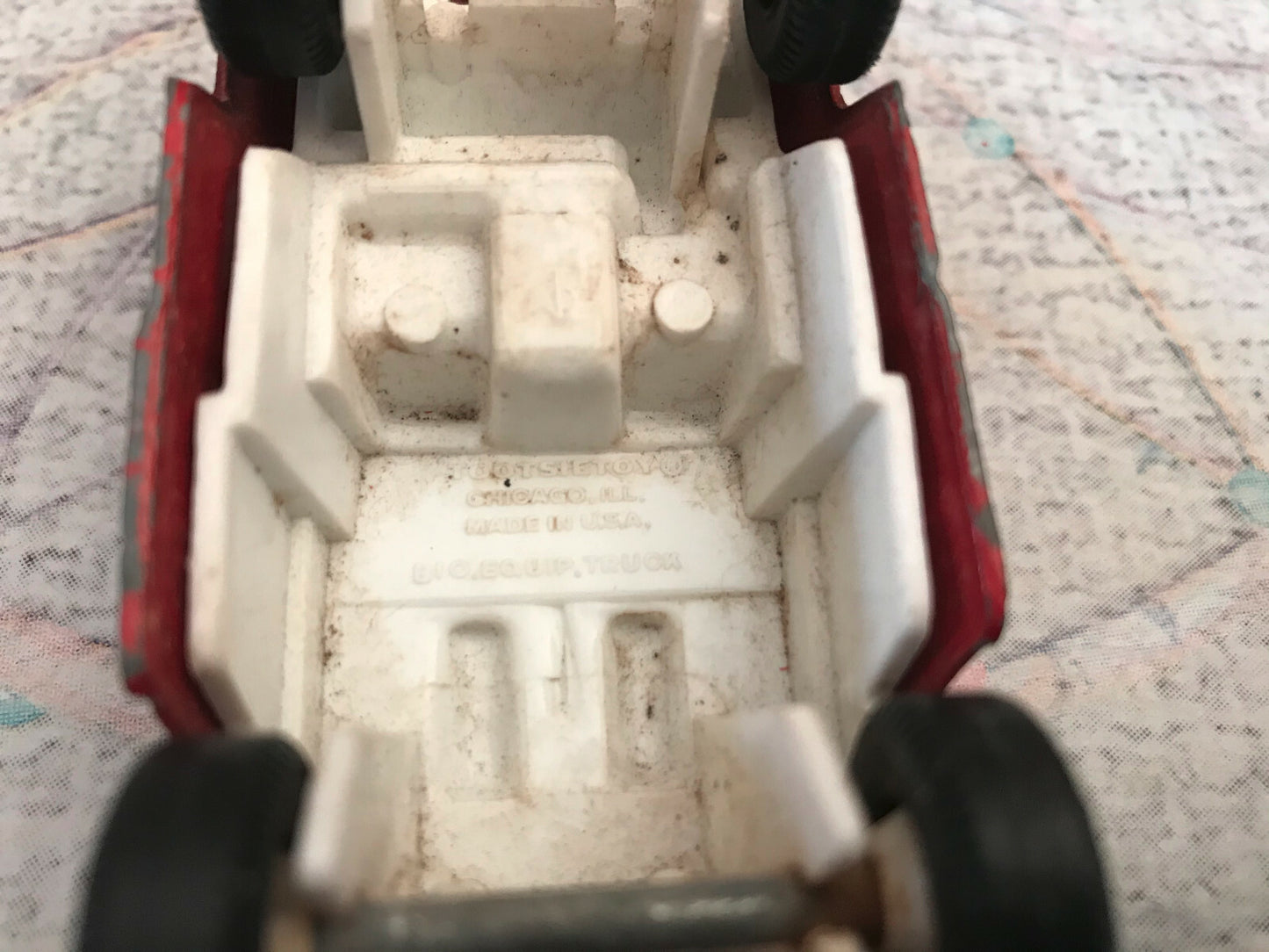 Ancienne Miniature Camion Pompiers Tootsietoys Chicago Bio Equip Truck USA