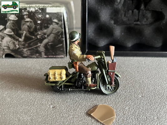 Miniature Militaire King & Country Moto Police US WWII Plomb 1/30 DD41