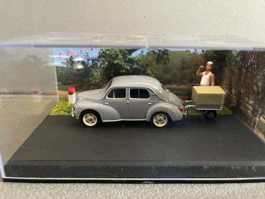 Voiture Miniature Renault 4CV Etape 31 La Route Bleue RN7 1/43