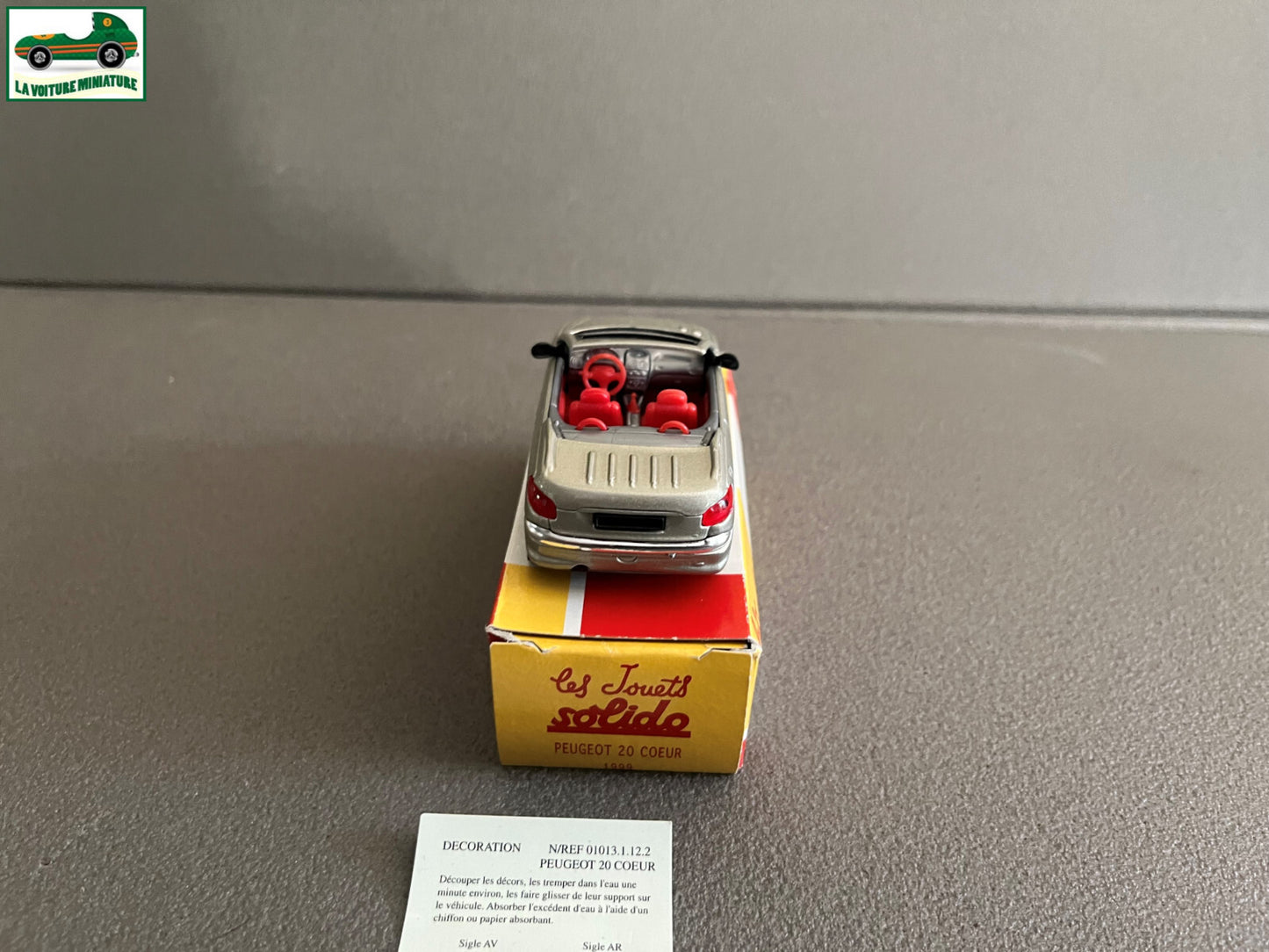 Voiture Miniature Peugeot 20 Coeur 1999 206 Solido Hachette 1/43