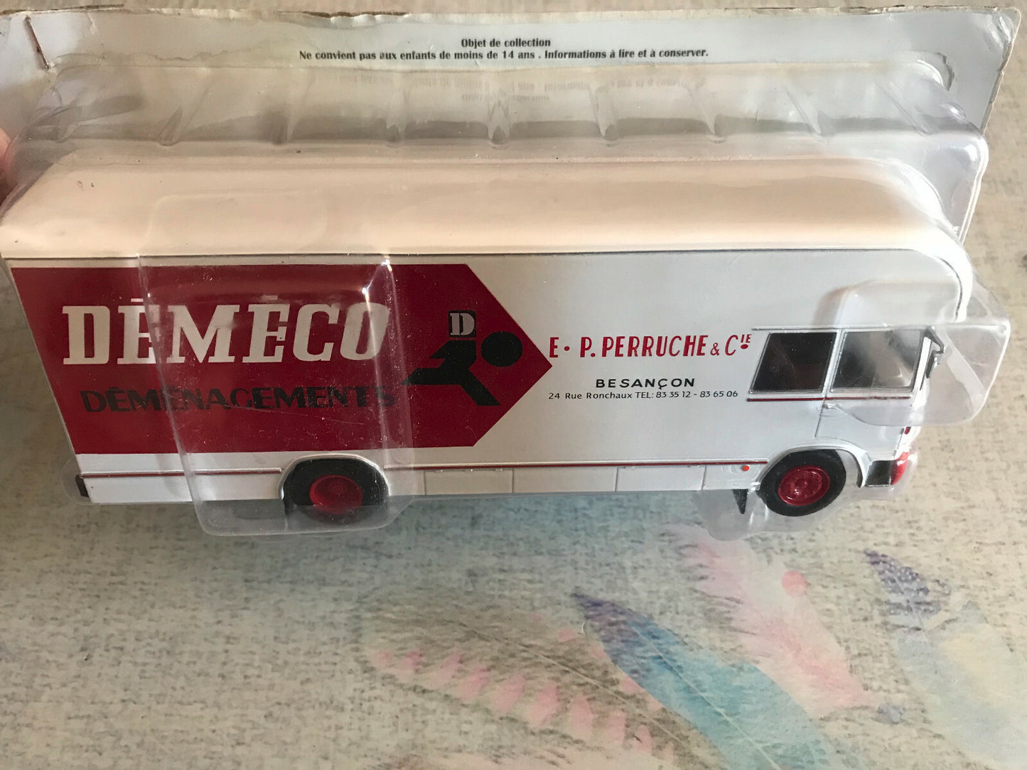 Voiture miniature Camion Berliet GBK75 Déménagements Déméco Hachette 1/43