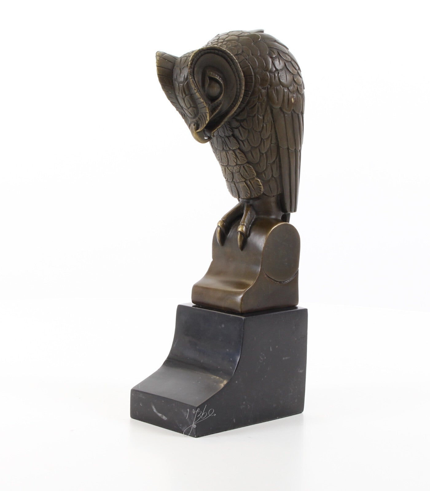 Statue Sculpture Bronze Art Déco Nouveau Hibou Chouette DSBJ-50 Moderne