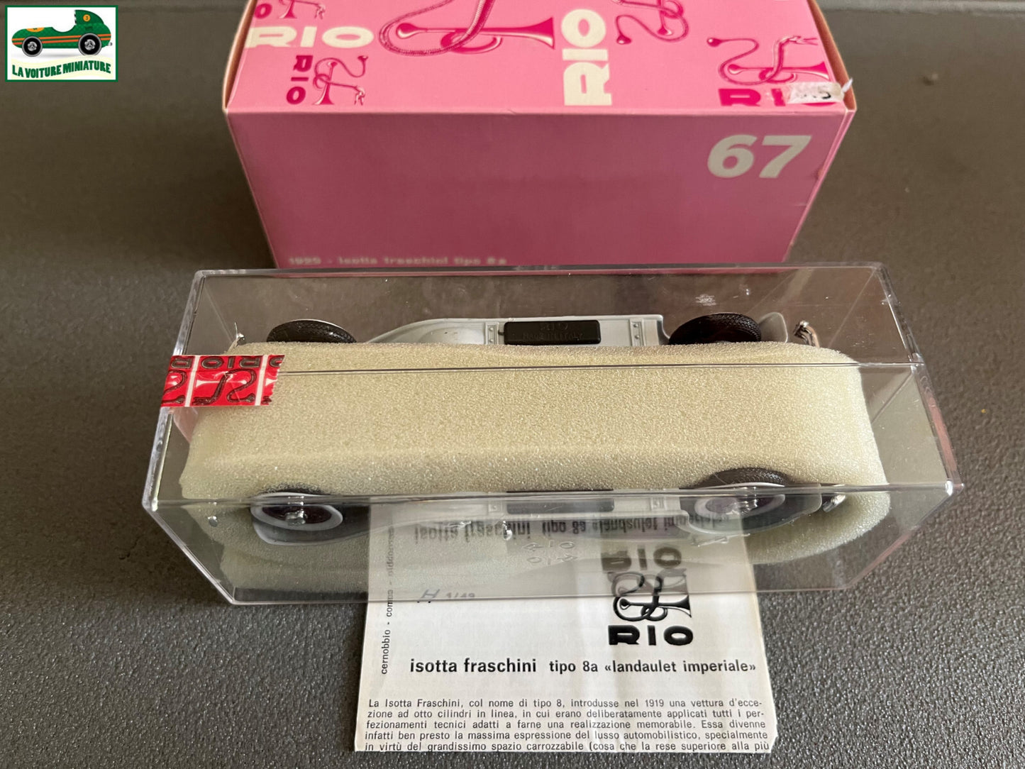 Voiture Miniature Rio Isotta Fraschini tipo 8a landaulet imperiale au 1/43