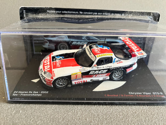 Voiture Miniature Chrysler Viper GTS-R 24 Heures de Spa 2002 au 1/43