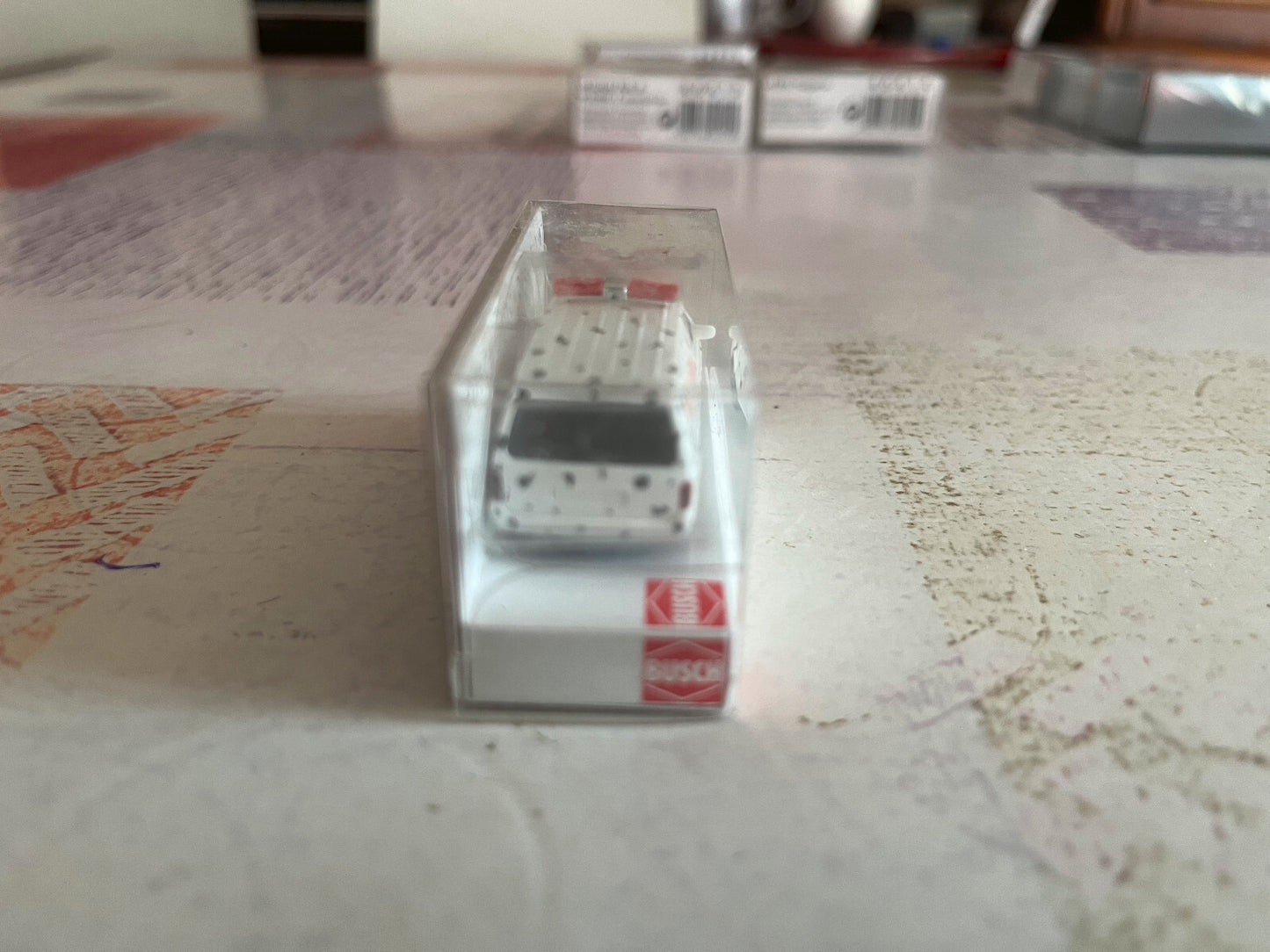 Voiture Miniature Dodge Ram Van Busch Germany 1/87 HO