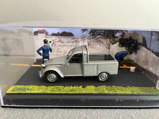 Voiture Miniature Citroen 2CV Pick Up Etape 41 La Route Bleue RN7 1/43