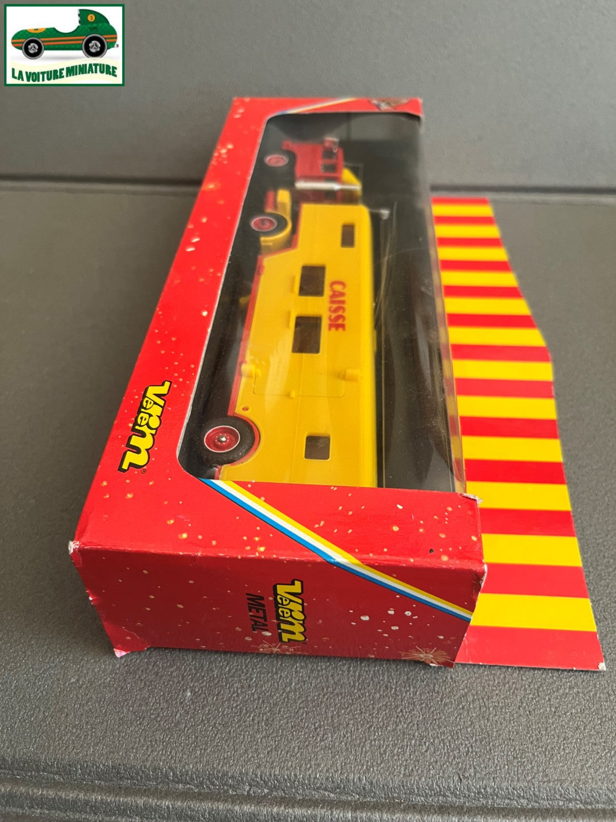 Voiture Miniature Semi Remorque Renault Transport Caisse Pinder Verem 808 1/50
