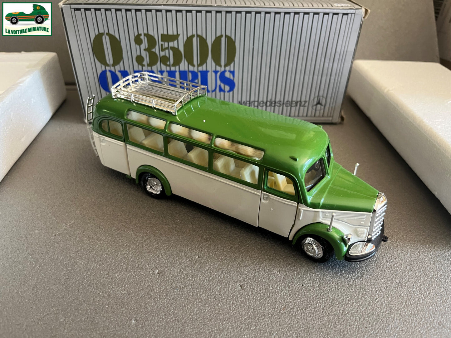 Ancienne Miniature Voiture Autobus Bus O3500 Omnibus Mercedes NZG 1/40 Défaut