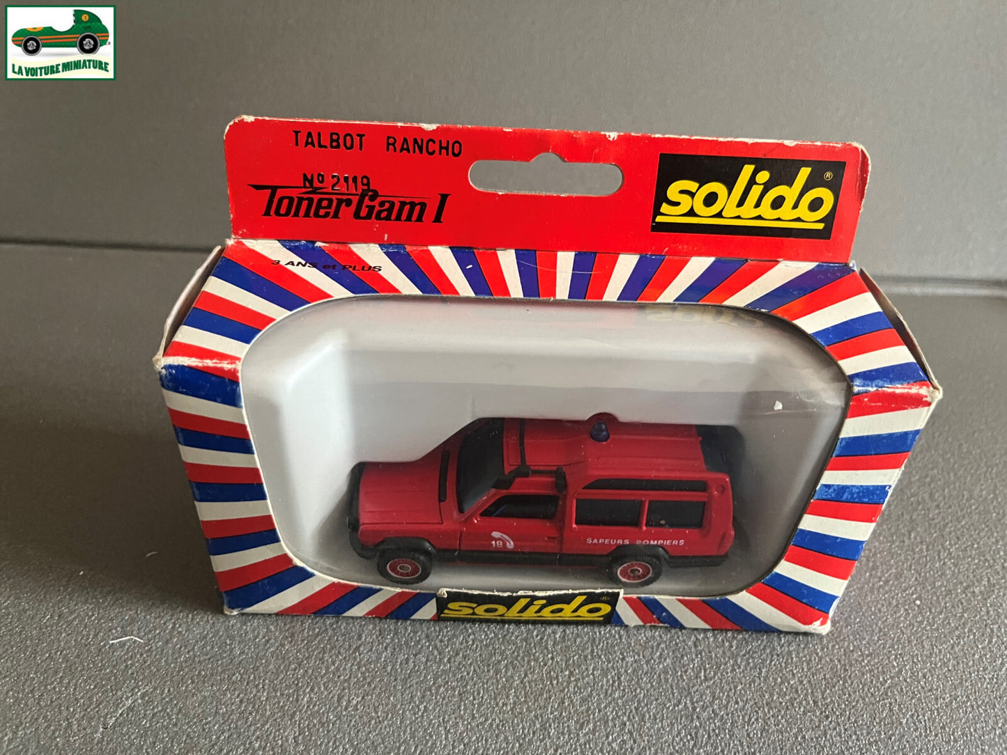 Voiture Miniature 2119 Talbot Rancho Pompiers Solido au 1/43