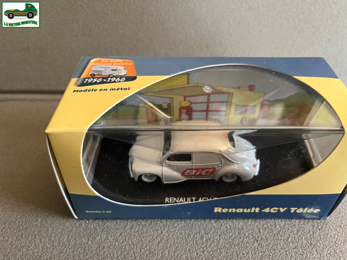 Voiture Miniature Utilitaire Renault 4cv Tolée BIC Atlas Eligor 1/43