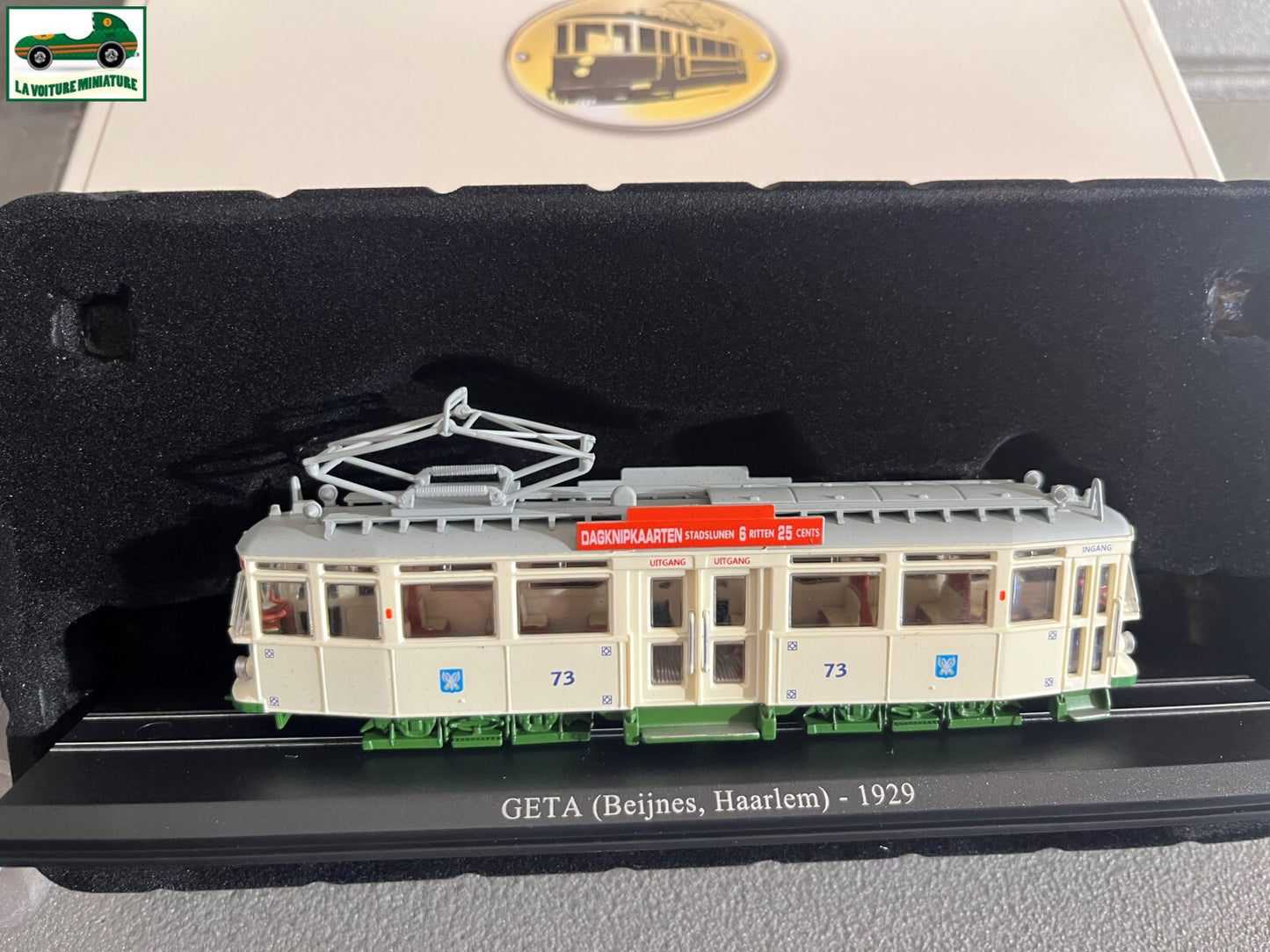 Voiture Miniature Tramway Geta 1929 Beijnes Haarlem Ixo Atlas au 1/87