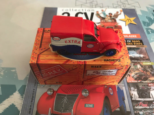 Voiture Miniature 2 CV Citroen 2CV Azu Esso 1954 Norev 1/43