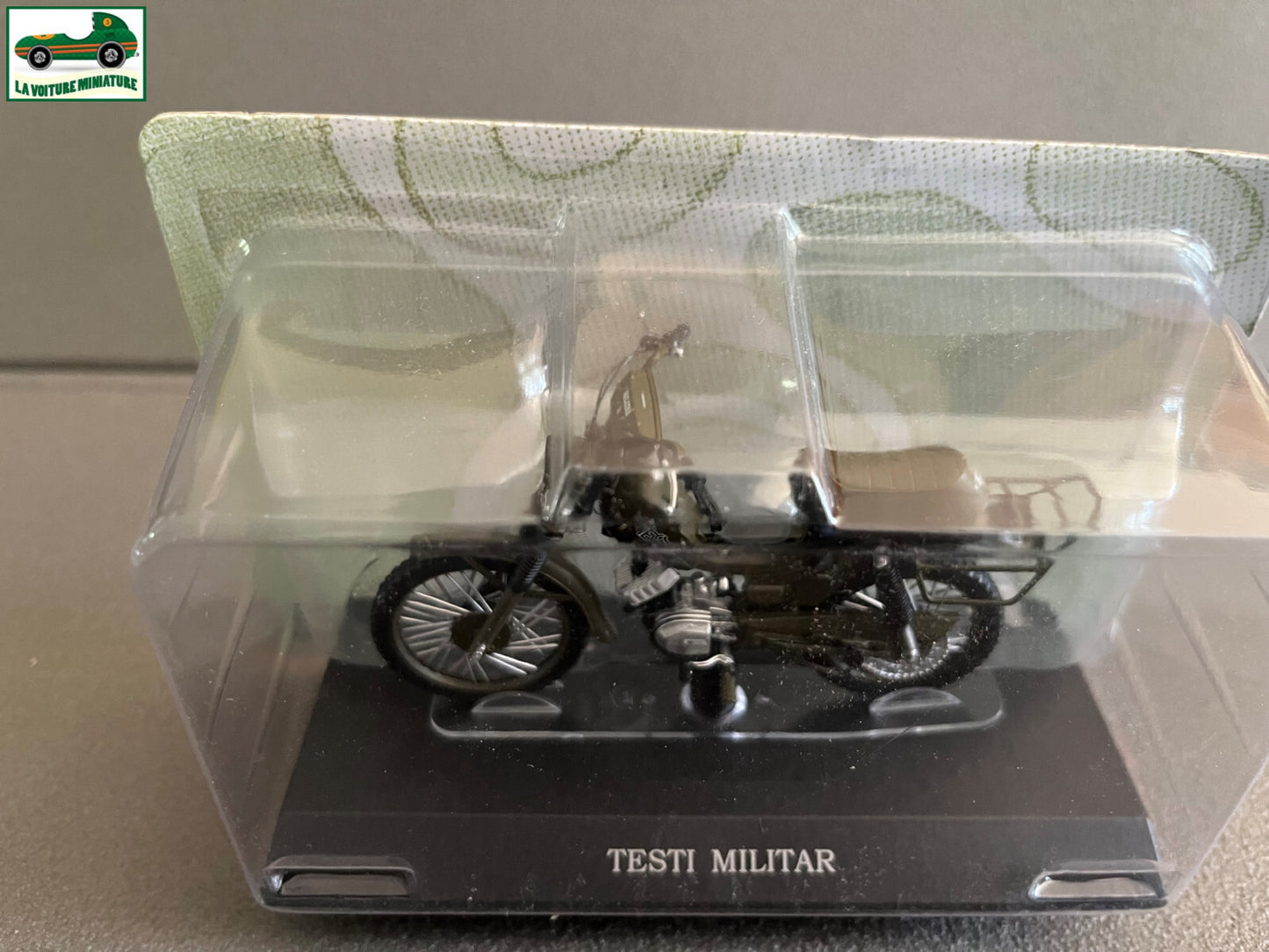 Moto Cyclomoteur miniature Testi Militar Leo Models 1/18