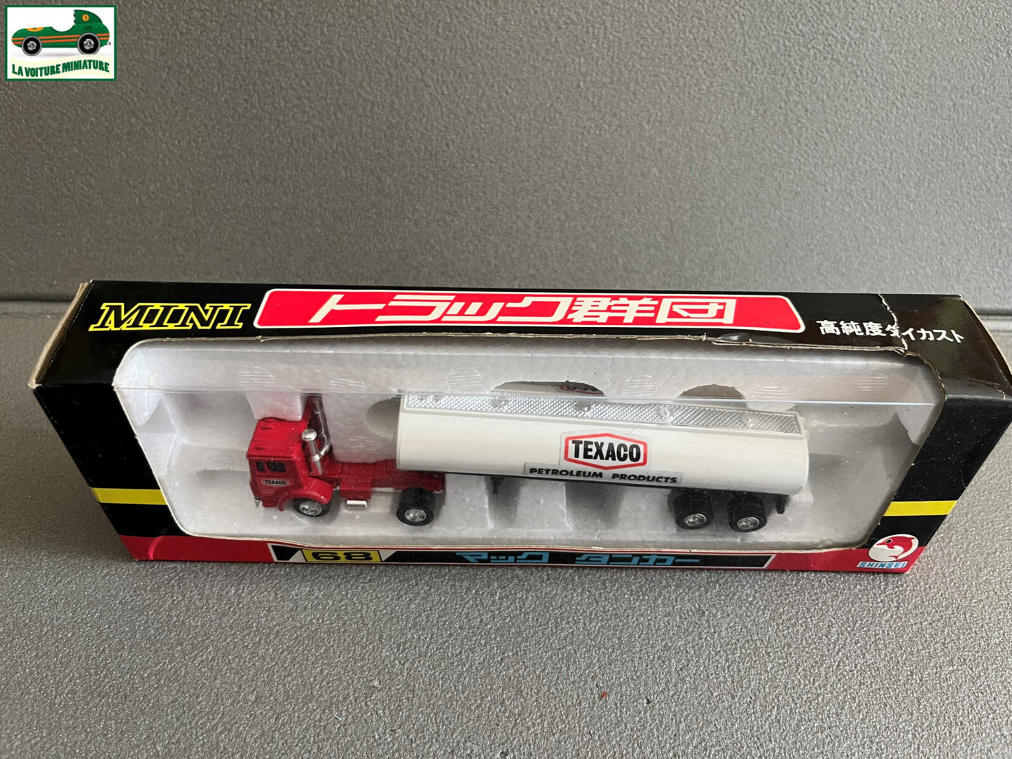 Voiture miniature Camion Semi Remorque Citerne Shinsei Mack Tanker Texaco