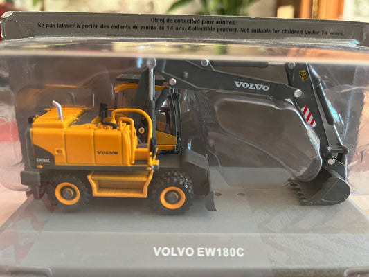 Miniature Véhicule de chantier Pelle Volvo EW180C Hachette 1/72
